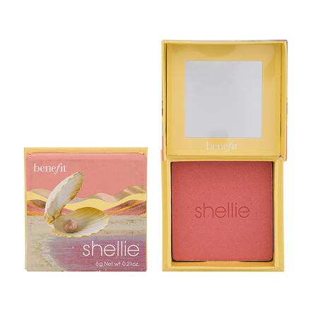 Benefit Shellie Blush pudrová tvářenka 6 g odstín Warm Seashell-Pink
