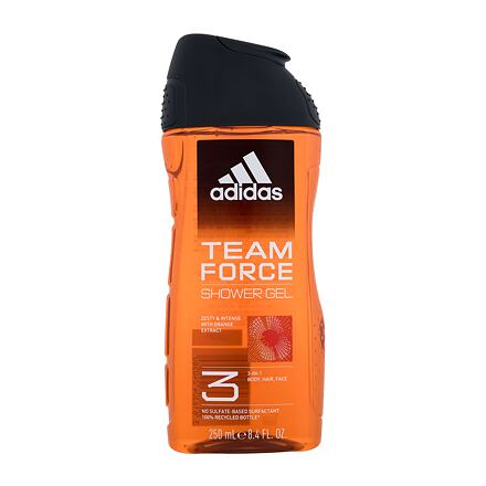 Adidas Team Force Shower Gel 3-In-1 sprchový gel 250 ml pro muže