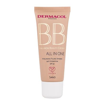 Dermacol BB Cream Hyaluron Beauty Cream All In One SPF30 hydratační bb krém 30 ml odstín 01 Sand