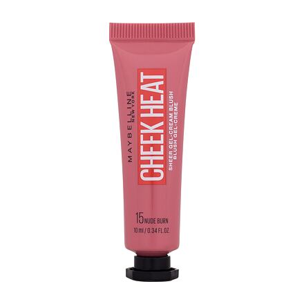 Maybelline Cheek Heat gelově-krémová tvářenka 10 ml 10 ml odstín 15 nude burn