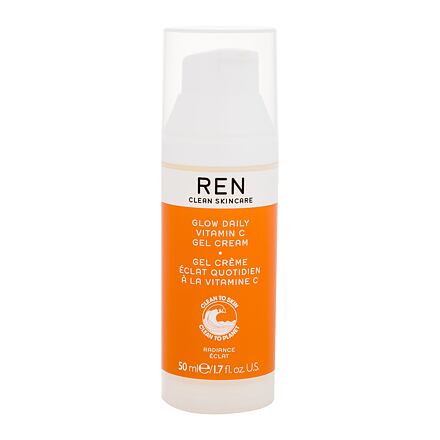 REN Clean Skincare Radiance Glow Daily Vitamin C rozjasňující a hydratační pleťový gel 50 ml pro ženy