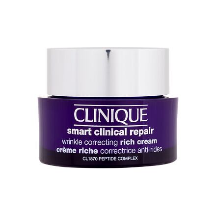 Clinique Smart Clinical Repair Wrinkle Correcting Rich Cream hydratační denní pleťový krém proti vráskám 50 ml pro ženy