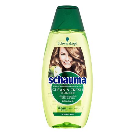 Schwarzkopf Schauma Clean & Fresh Shampoo šampon s výtažkem z jablka a kopřivy pro normální vlasy 400 ml pro ženy