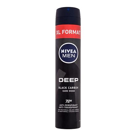Nivea Men Deep Black Carbon 48H deospray antiperspirant 200 ml pro muže