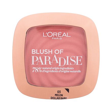 L'Oréal Paris Blush Of Paradise tvářenka 9 g odstín 03 Melon Dollar Baby