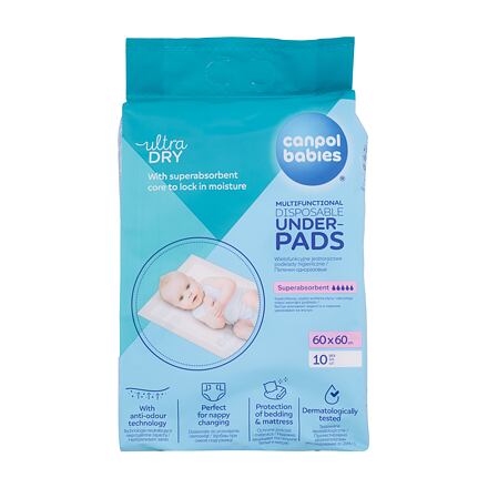 Canpol babies Ultra Dry Multifunctional Disposable Underpads 60 x 60 cm jednorázové přebalovací podložky 10 ks