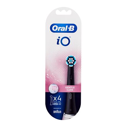 Oral-B iO Gentle Care Black náhradní hlavice na elektrický zubní kartáček 4 ks