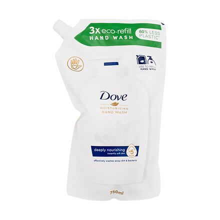 Dove Deeply Nourishing Original Hand Wash tekuté mýdlo s hydratačním krémem náplň 750 ml pro ženy
