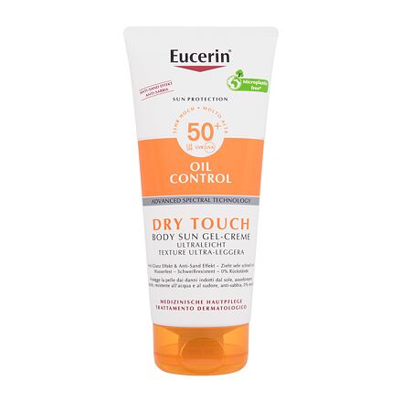 Eucerin Sun Oil Control Dry Touch Body Sun Gel-Cream SPF50+ krémový gel na opalování pro mastnou a aknózní pokožku 200 ml