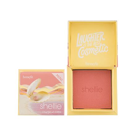 Benefit Shellie Blush pudrová tvářenka 2.5 g odstín Warm Seashell-Pink