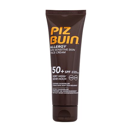 PIZ BUIN Allergy Sun Sensitive Skin Face Cream SPF50+ voděodolný opalovací krém na obličej proti sluneční alergii 50 ml unisex