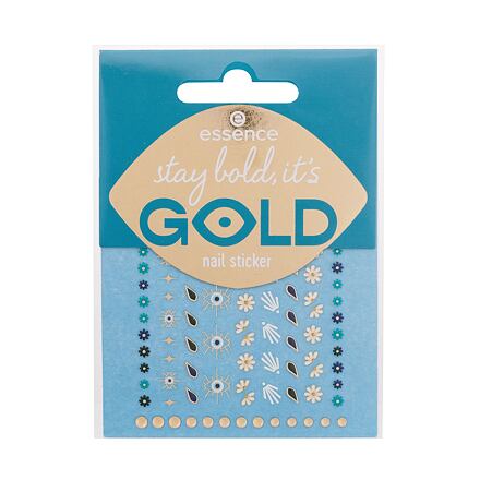 Essence Nail Stickers Stay Bold, It's Gold nálepky na nehty se zlatými detaily 1 balení