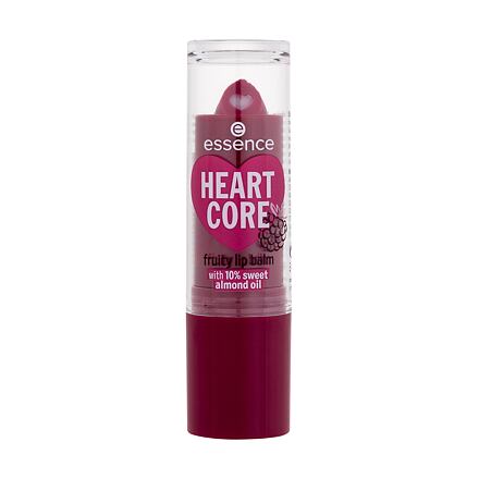 Essence Heart Core Fruity Lip Balm vyživující balzám na rty 3 g odstín 05 Bold Blackberry