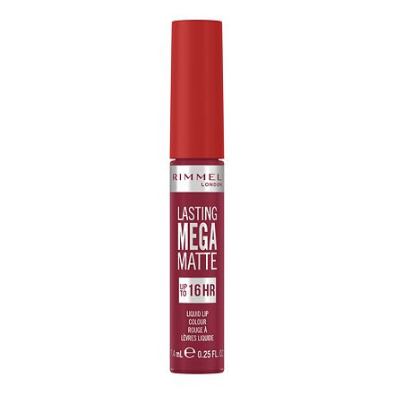 Rimmel London Lasting Mega Matte Liquid Lip Colour dlouhotrvající matná tekutá rtěnka 7.4 ml odstín ruby passion