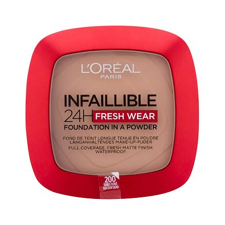L'Oréal Paris Infaillible 24H Fresh Wear Foundation In A Powder dlouhotrvající pudrový make-up 9 g odstín 200 Golden Sand