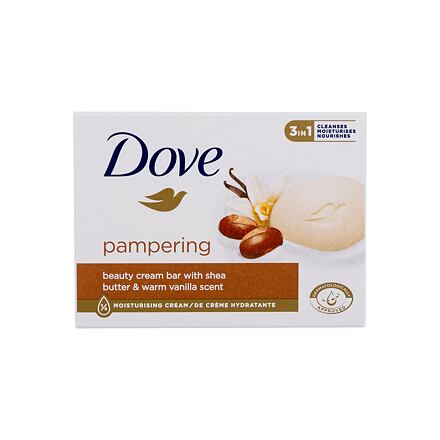 Dove Pampering Beauty Cream Bar hydratační a vyživující tuhé mýdlo 90 g pro ženy