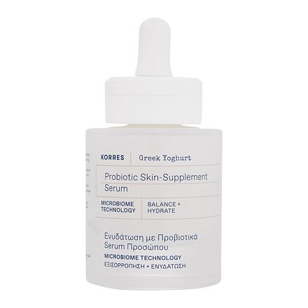 Korres Greek Yoghurt Probiotic Skin-Supplement Serum hydratační a vyživující chladivé pleťové sérum 30 ml pro ženy