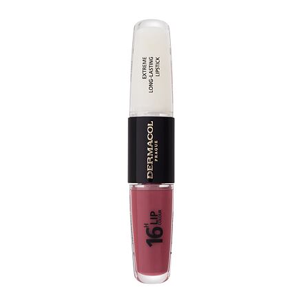 Dermacol 16H Lip Colour Extreme Long-Lasting Lipstick dlouhotrvající rtěnka a lesk na rty 2v1 8 ml odstín 35