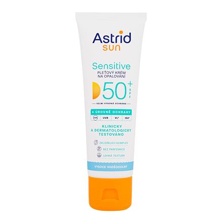 Astrid Sun Sensitive Face Cream SPF50+ voděodolný opalovací krém na obličej pro citlivou pleť 50 ml unisex