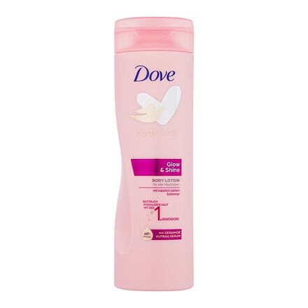 Dove Body Love Glow & Shine tělové mléko s ceramidy pro rozzářenou pokožku 250 ml pro ženy