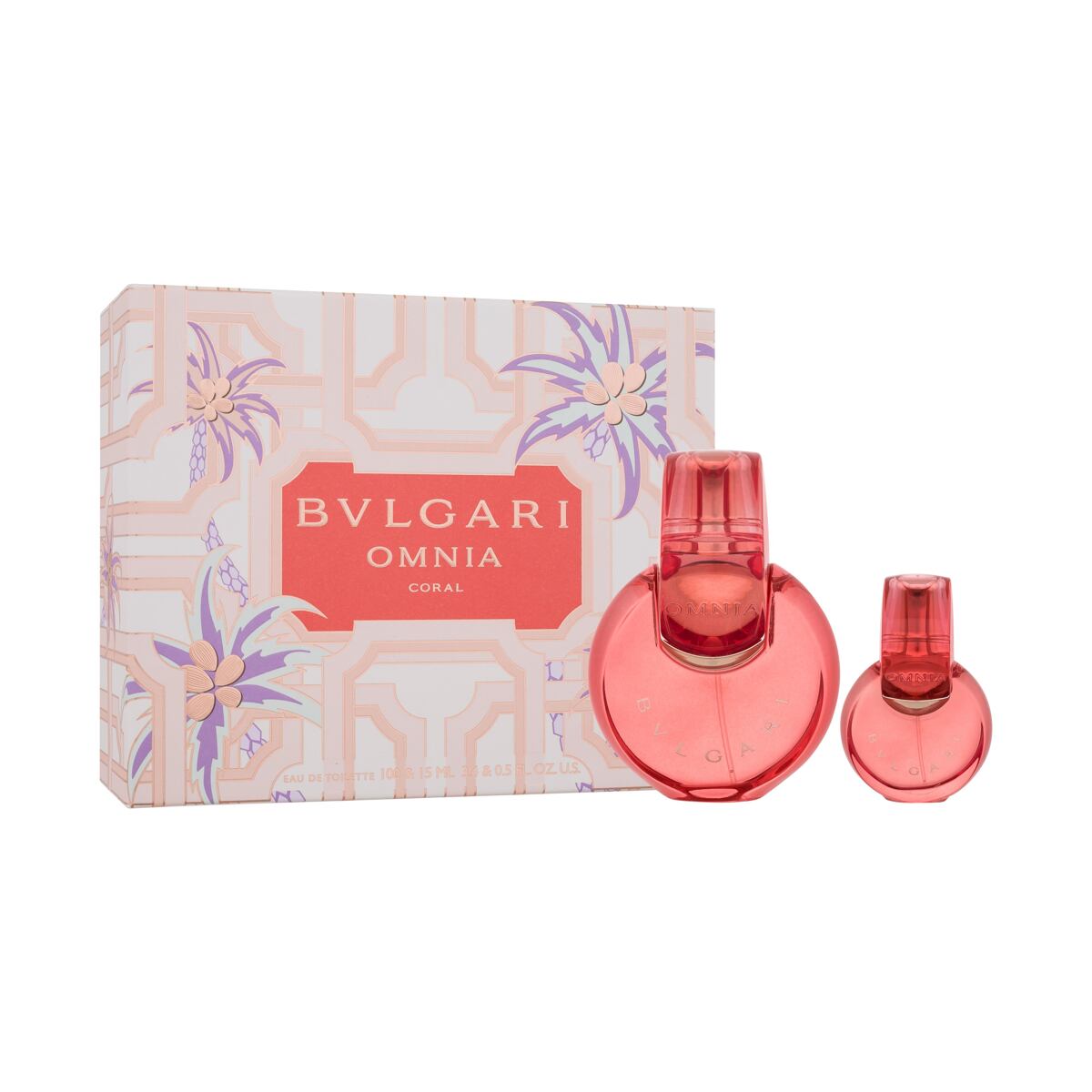 Bvlgari Omnia Coral dárková sada toaletní voda 100 ml + toaletní voda 15 ml pre ženy