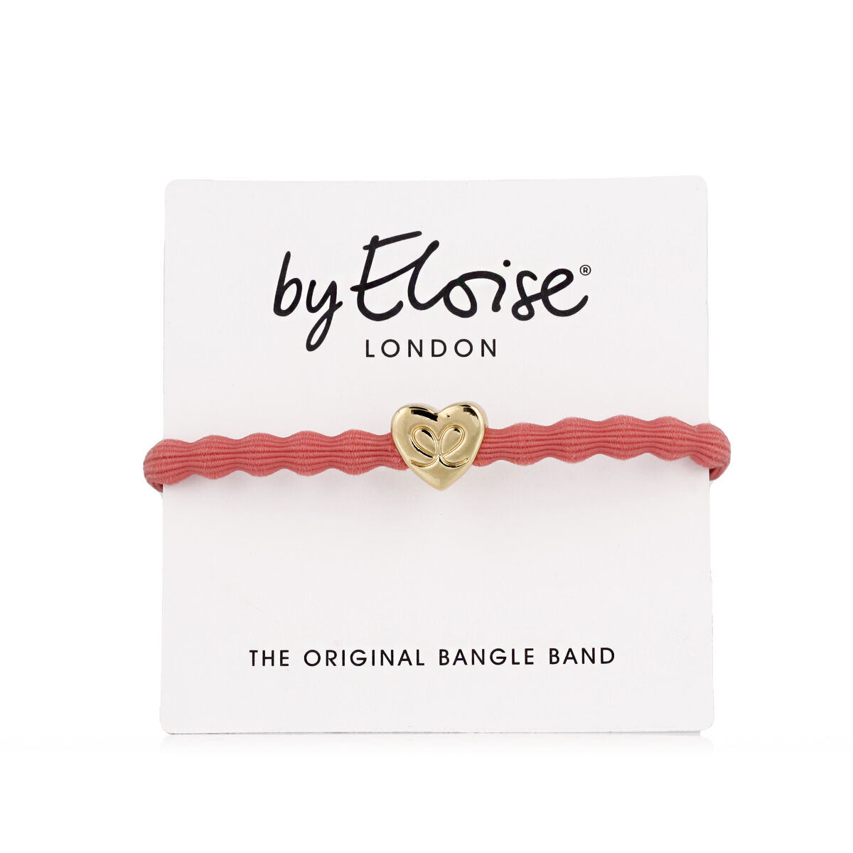 By Eloise London Gold Heart Coral náramek / gumička do vlasů 1 ks pre ženy