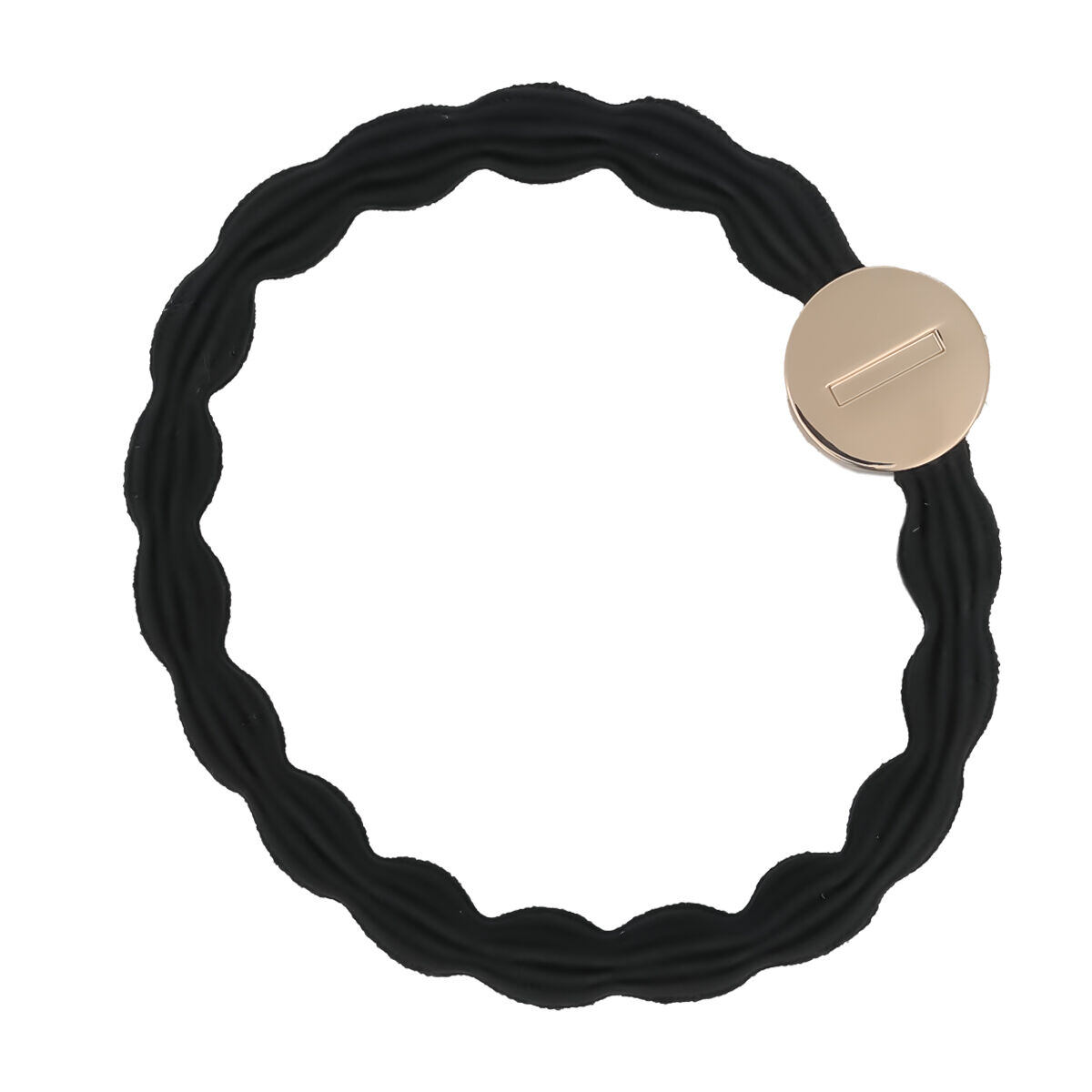 By Eloise London Letter Charms Gold I náramek / gumička do vlasů 1 ks odstín black unisex