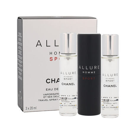 Chanel Allure Homme Sport 3x20 ml toaletní voda twist and spray pro muže