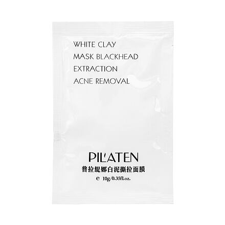 Pilaten White Clay čisticí maska proti černým tečkám a akné 10 g pro ženy
