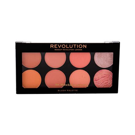 Makeup Revolution London Blush Palette paletka 8 tvářenek 12.8 g odstín Hot Spice