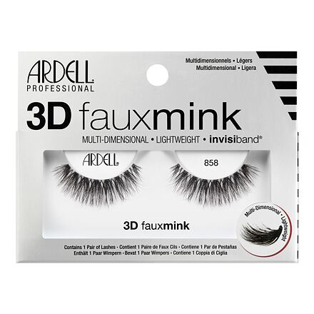 Ardell 3D Faux Mink 858 vícevrstvé umělé řasy odstín Black