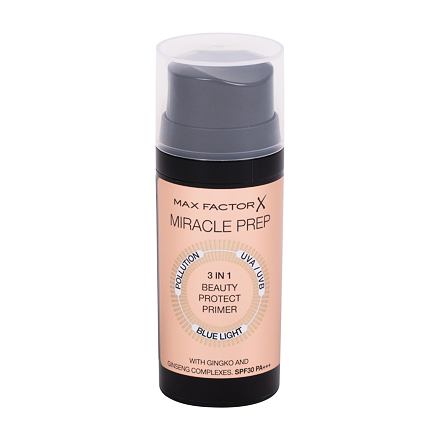 Max Factor Miracle Prep 3 in 1 Beauty Protect SPF30 ochranná podkladová báze 3 v 1 30 ml