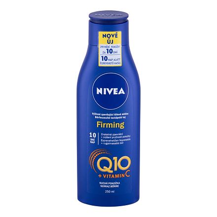 Nivea Q10 + Vitamin C Firming zpevňující tělové mléko pro suchou pokožku 250 ml pro ženy