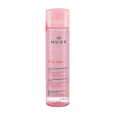 NUXE Very Rose 3-In-1 Soothing zklidňující čisticí a odličovací micelární voda 200 ml pro ženy
