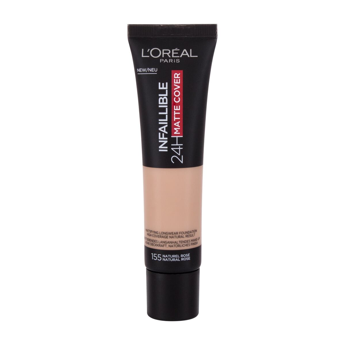 L'Oréal Paris Infaillible 32H Matte Cover SPF25 dlouhotrvající a zmatňující make-up 30 ml odstín 155