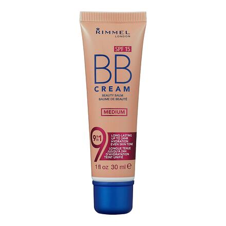 Rimmel London BB Cream 9in1 SPF15 dlouhotrvající hydratační bb krém 30 ml odstín Medium