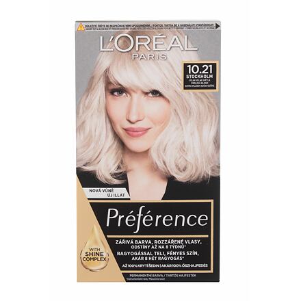 L'Oréal Paris Préférence permanentní barva na vlasy 60 ml odstín 10,21 Stockholm pro ženy