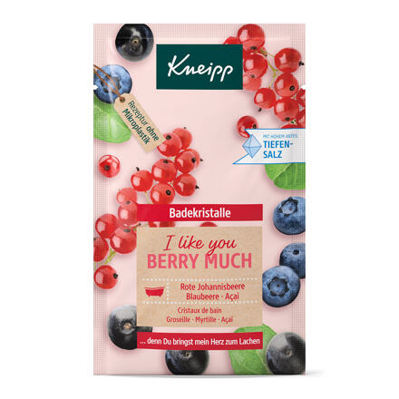Kneipp Mineral Bath Salt I Like You Berry Much Redcurrant, Blueberry & Acai relaxační koupelová sůl 60 g unisex
