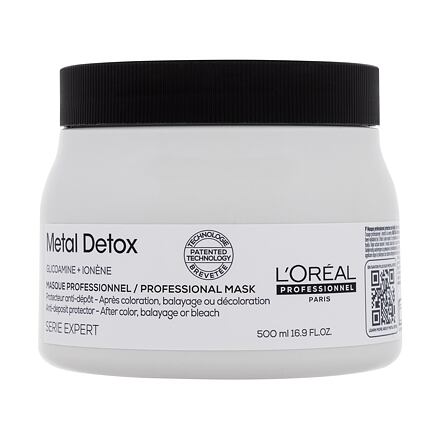 L'Oréal Professionnel Metal Detox Professional Mask maska proti ukládání kovových částic po barvení vlasů 500 ml pro ženy