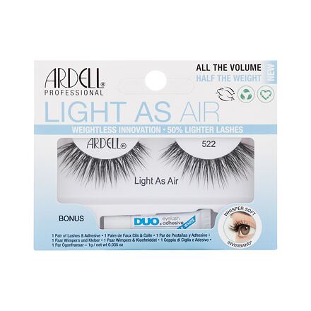 Ardell Light As Air 522 Black : umělé řasy Light As Air 522 1 pár + lepidlo na řasy Duo 1g