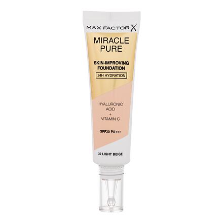 Max Factor Miracle Pure Skin-Improving Foundation SPF30 pečující hydratační make-up 30 ml odstín 32 Light Beige