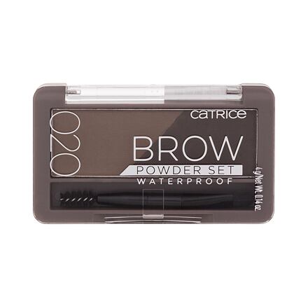 Catrice Brow Powder Set Waterproof set a paletka na obočí 4 g odstín 020 Ash Brown