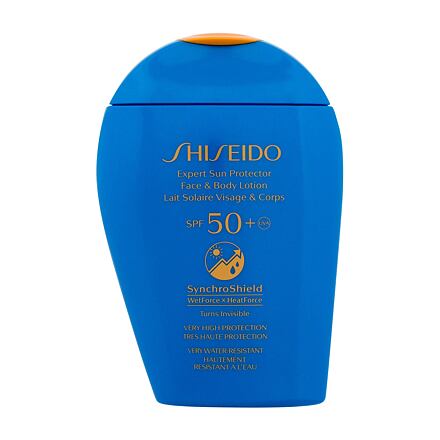 Shiseido Expert Sun Face & Body Lotion SPF50+ voděodolné opalovací mléko na tělo i obličej 150 ml