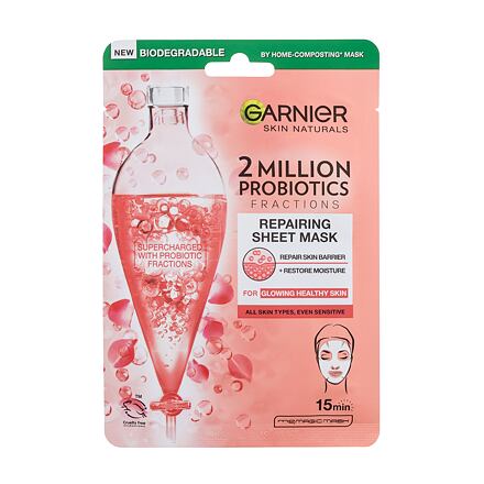 Garnier Skin Naturals 2 Million Probiotics Repairing Sheet Mask pleťová plátýnková maska s probiotiky pro ženy