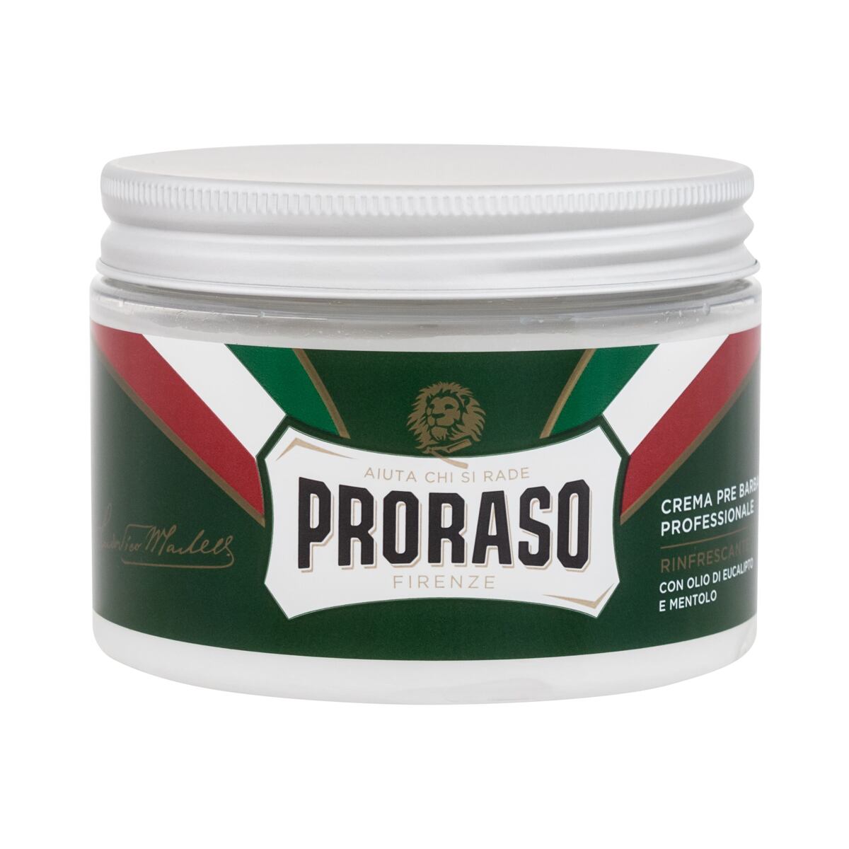 PRORASO Green Pre-Shave Cream krém pro snadnější oholení s mentolem a eukalyptem 300 ml pro muže