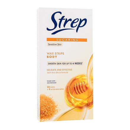 Strep Sugaring Wax Strips Body Delicate And Effective Sensitive Skin depilační pásky na tělo 20 ks