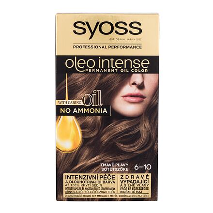 Syoss Oleo Intense Permanent Oil Color permanentní olejová barva na vlasy bez amoniaku 50 ml odstín 6-10 Dark Blond pro ženy