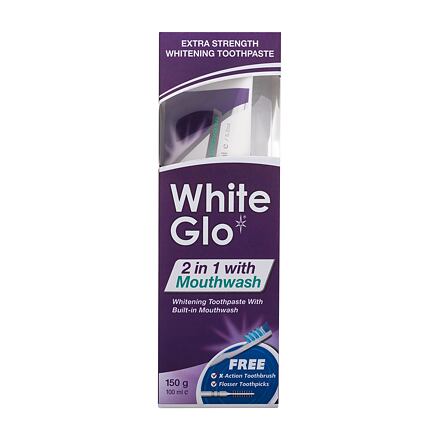 White Glo 2 in 1 with Mouthwash set na bělení zubů 100 ml
