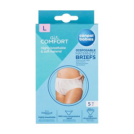 Canpol babies Air Comfort Disposable Maternity Briefs L jednorázové poporodní kalhotky 5 ks