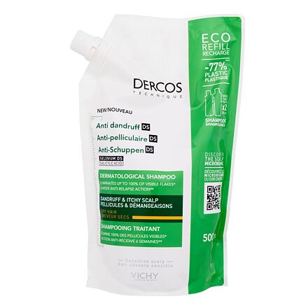 Vichy Dercos Anti-Dandruff Dry Hair šampon proti lupům pro suché vlasy náplň 500 ml pro ženy